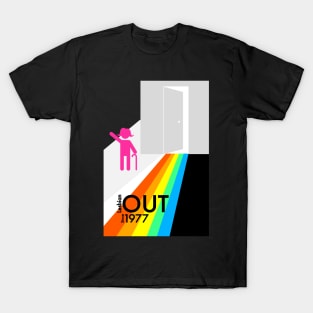 Lesbian out since 1977 T-Shirt